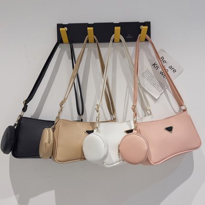 脇の下バッグ秋のレディースバッグ2点セットニッチデザインバッグ女性の新鮮で多用途なショルダーバッグ