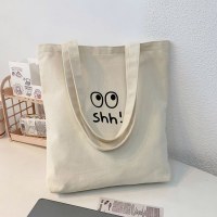 大学生が追加授業を受けるための日本と韓国の新鮮でシンプルな新しいキャンバスバッグポータブルショルダーバッグ大容量スクールバッグバッグ