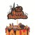 happy Halloween 黑底橘色字体南瓜款