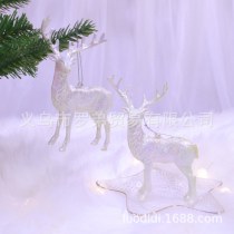 クリスマスデコレーションインスタイルのカラフルなクリスマス鹿ヘラジカトナカイミニパッケージツリーペンダント