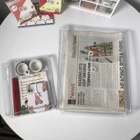 韓国イン自家製透明 PVC 巻線収納袋ドキュメントチケットバッグスキンケア収納仕上げ巻袋