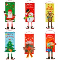 クリスマス装飾生地吊り脚クリエイティブ吊り旗ウィンドウペンダント壁の雰囲気の装飾吊り布
