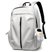 新しいシンプルでファッショナブルな大容量学生バックパックカジュアルビジネス通勤多機能USBコンピュータバッグ