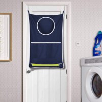 丸口吊り下げランドリーバスケットバッグ、整理収納バッグ、衣類収納吊り下げバッグ、バスルームドアの後ろの汚れた衣類バッグ