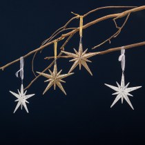 北欧インクリスマスペンダントアクリルシャンパンカラーdiy爆発スター装飾シルバーグリッター太陽ペンダント