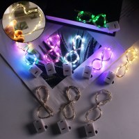 1 メートル 10 ライト暖色 LED ストリングライトストリング 3 スピードフラッシュケーキフラワーデコレーションライトバーアクセサリーギフトボックスストリングライト