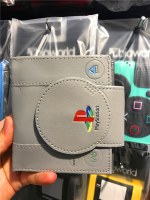 ゲームパッドウォレット メンズ財布 学生 グレー ショート 二つ折り メンズ 小銭入れ