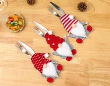 クリスマス装飾用品ドワーフナイフとフォークセット顔のない老人ナイフとフォークバッグルドルフカトラリーセット