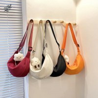 クロスボディキャンバスバッグ子供用バッグ女性かわいい小銭入れ新しいスタイル10歳の女の子のお出かけ