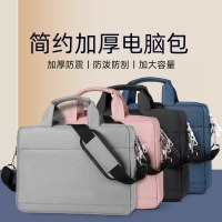 ノートパソコンバッグビジネス大容量クロスボディブリーフケース 15.6 インチエアバッグ厚みのある耐衝撃ライナーバッグ