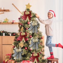 クリスマス装飾新しいクリエイティブ多層大きな弓飾りクリスマスツリーガーランド装飾アクセサリー