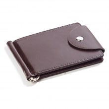 新しい PU レザー財布ショートファッションメンズ財布韓国スタイルのバックル米国マネークリップ ID 財布