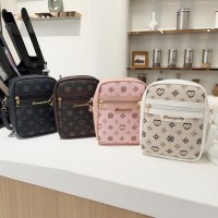 プリント携帯電話バッグ、新しい小さな正方形バッグ、ハイエンドプリントの女性用ショルダーバッグ