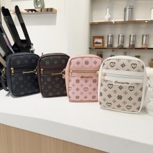 プリント携帯電話バッグ、新しい小さな正方形バッグ、ハイエンドプリントの女性用ショルダーバッグ