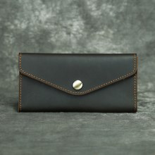 財布レトロクレイジーホースレザー厚みのあるメンズ携帯電話バッグシンプルなポータブルロングクラッチバッグ