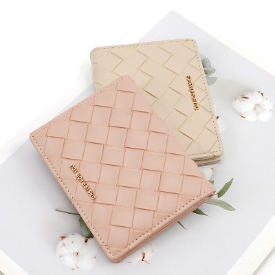 韓国風レディース短織財布、多機能シンプル小銭入れ、大容量カードホルダー、ニッチで高級感