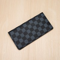 新しい長財布メンズ ビジネス ファッション財布市松模様のトレンド財布マルチカード スロット カード ホルダー