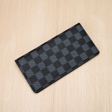 新しい長財布メンズ ビジネス ファッション財布市松模様のトレンド財布マルチカード スロット カード ホルダー