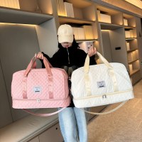 トラベルバッグ大容量旅行フィットネスバッグ短距離出張ポータブル軽量プルバーショルダー荷物バッグ