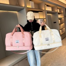 トラベルバッグ大容量旅行フィットネスバッグ短距離出張ポータブル軽量プルバーショルダー荷物バッグ