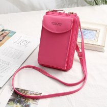 新しい携帯電話バッグ、レディース 財布 、PU長小銭入れ、多用途ミニバッグ、ショルダーバッグ、クロスボディバッグ