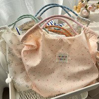 韓国のエンボス加工の漫画キャンバスバッグ、女性用大容量ハンドバッグ、ショッピング、仕事、通勤用バッグ