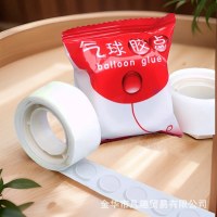 バルーンドット接着微細な接着剤の透明性を微妙な接着剤の誕生日パーティー装飾用品ローリングバルーンパッチ