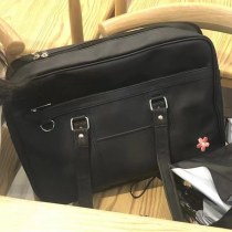 新しい女性の日本の JK 制服 PU バッグ学生通勤スクールバッグ 大容量 シングルショルダークロスボディバッグハンドバッグ