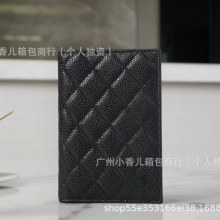 Xiaoxiang 財布 パスポートホルダー ダイヤモンド カードバッグ ショート 二つ折り 本革 牛革 シンプル ID 半折財布
