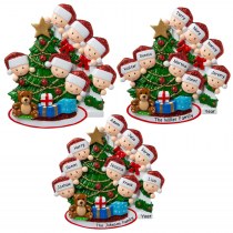 新しい DIY 名前祝福樹脂クリスマス雪だるま家族クリスマスツリークリスマスペンダント