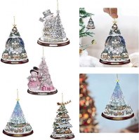 クリスマス装飾雪だるまクリスマスツリー装飾吊り下げクリエイティブアクリル農家装飾ギフトタグ