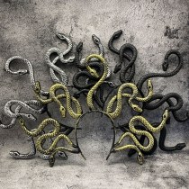 ハロウィーンホラーヘビガールミトッソー、帽子、ヘッドジュエリー、コスプラドレッシングプロップ、恐ろしいスリラードレスジュエリー