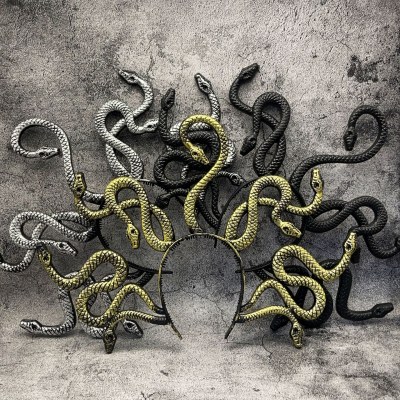 ハロウィーンホラーヘビガールミトッソー、帽子、ヘッドジュエリー、コスプラドレッシングプロップ、恐ろしいスリラードレスジュエリー