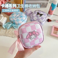 漫画防水 PU レザーイン大容量生理用ナプキン収納袋