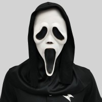 見事な叫び声、ホラーホワイトマスクメイクアップパーティースカルゴーストフェイスセットハロウィーンパーティースプーフィングプロップ