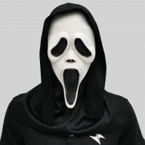 見事な叫び声、ホラーホワイトマスクメイクアップパーティースカルゴーストフェイスセットハロウィーンパーティースプーフィングプロップ