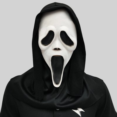 見事な叫び声、ホラーホワイトマスクメイクアップパーティースカルゴーストフェイスセットハロウィーンパーティースプーフィングプロップ