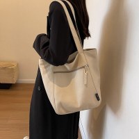新しいキャンバスバッグ サラリーマン 通勤バッグ 大容量 学生 キャンパス ショルダーバッグ シンプルで多用途なトートバッグ トレンドバッグ