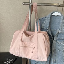 韓国風ナイロン布バッグ、軽量、大容量、防水ポータブル荷物、レディースバッグ、旅行ショルダーバッグ、通勤日本製布バッグ