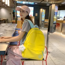 ソリッドカラーのシンプルな小さな新鮮なバックパック新しい軽量学生バックパックカジュアルファッションハンドバッグ