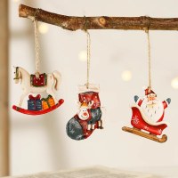 クリスマス装飾小さなペンダントサンタクロースクリスマスツリー装飾ペンダント小さなペンダント樹脂ペンダントギフト