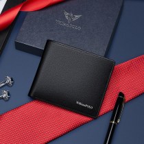 第一層牛革ビジネスカジュアル多用途財布メンズマルチカードスロット財布メンズカードホルダー新しいファッション
