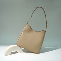 大容量掌紋牛革脇バッグ秋冬新スタイル本革シンプル通勤万能ショルダーハンドルバッグニッチ
