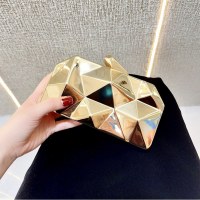 新しいアクリル光沢のある光沢のあるボックスミニスモールクラッチクラッチバンケットショルダークロスボディイブニングバッグ
