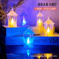 LED電子ろうそく灯風ランプヨーロッパスタイルレトロの小さなオイルランプハロウィーンの装飾