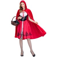 新しいハロウィン赤ずきんちゃんコスチューム大人のクリスマス衣装コスプレ衣装ステージロールプレイスーツ