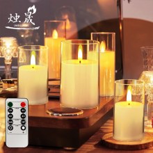 導かれた電子キャンドルコンサート率直なライトスワイプスクリプト雰囲気を殺すクリスマスライトライトリモートキャンドルライト