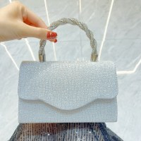 新しいラインストーンイブニングバッグヨーロッパとアメリカの女性のハンドバッグ光沢のあるハンドバッグ KTV プリンセスバッグドレスバッグ女性のための