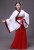 汉服女白衣红裙