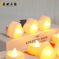新しいLED電子キャンドルキャンドルラブリトルティーワックスストリートランタンタナバタプラスチックウェディングルームロマンチックなラプチャープロップ